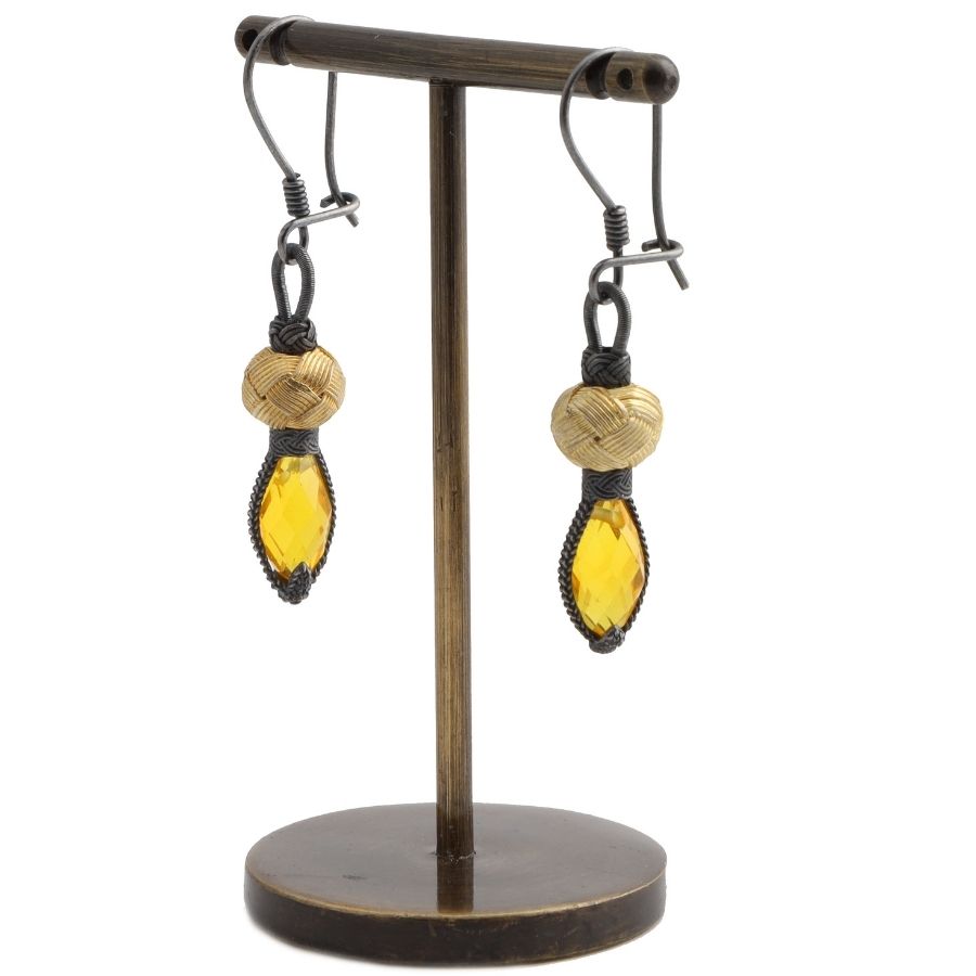 Kazaziye Gold Plated Silver Earrings