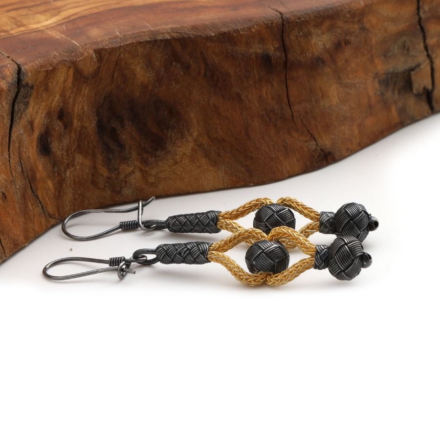 Kazaziye Gold Plated Silver Earrings