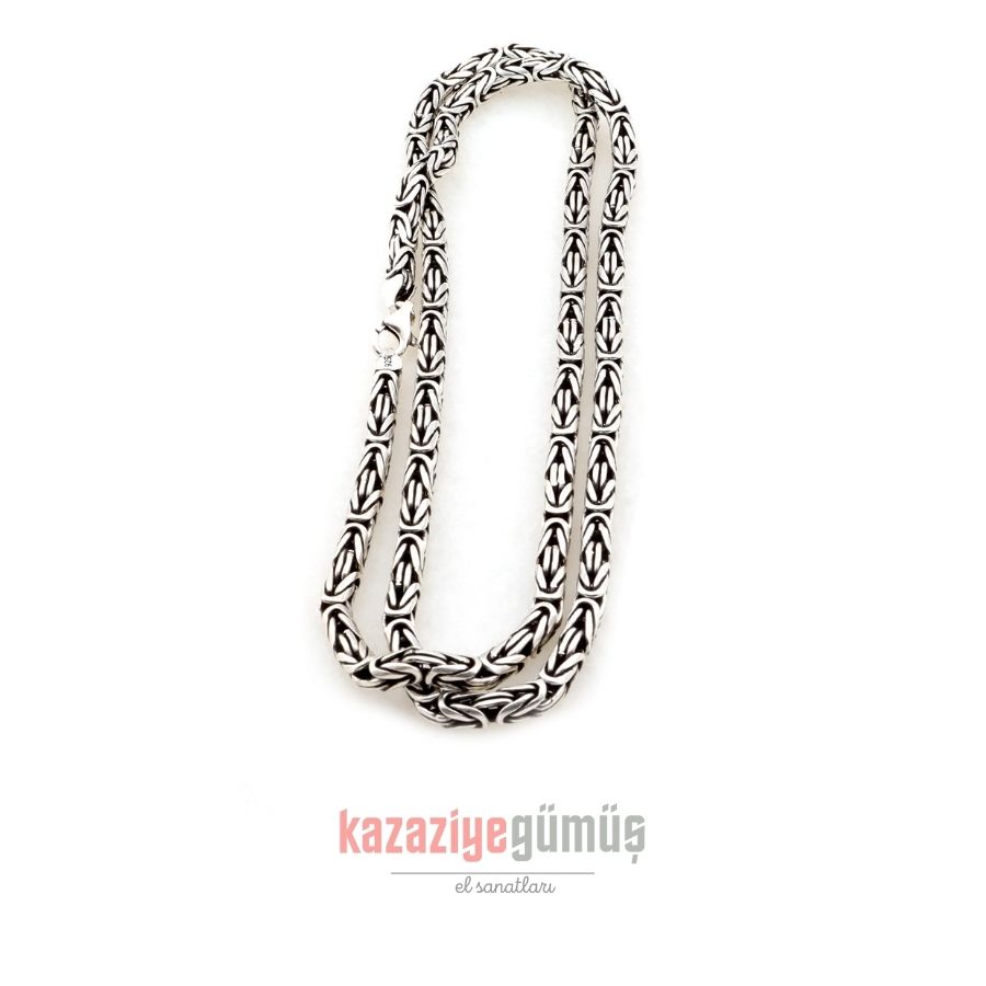 4mm King Mens Silver Chain