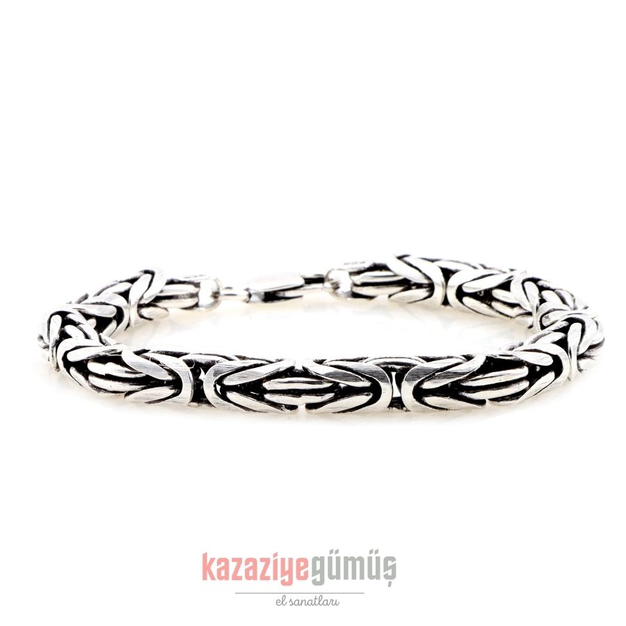 7mm Kral Erkek Gümüş Zincir