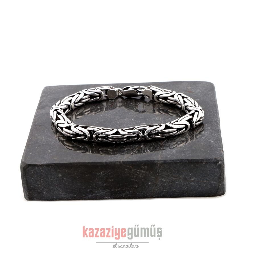 7mm Kral Erkek Gümüş Zincir