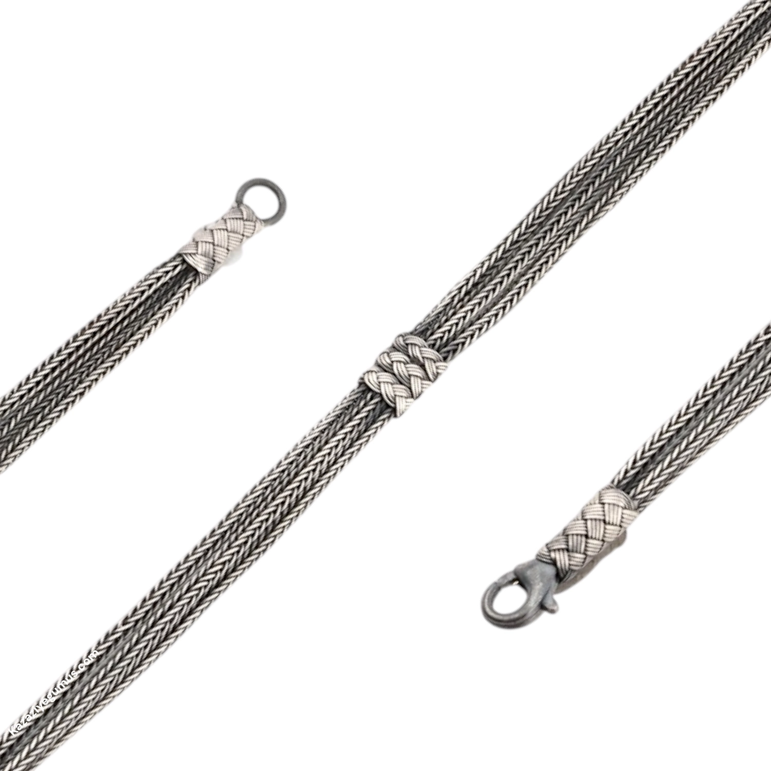 1000 Ayar Kazaziye Üçlü Oksitli Bileklik