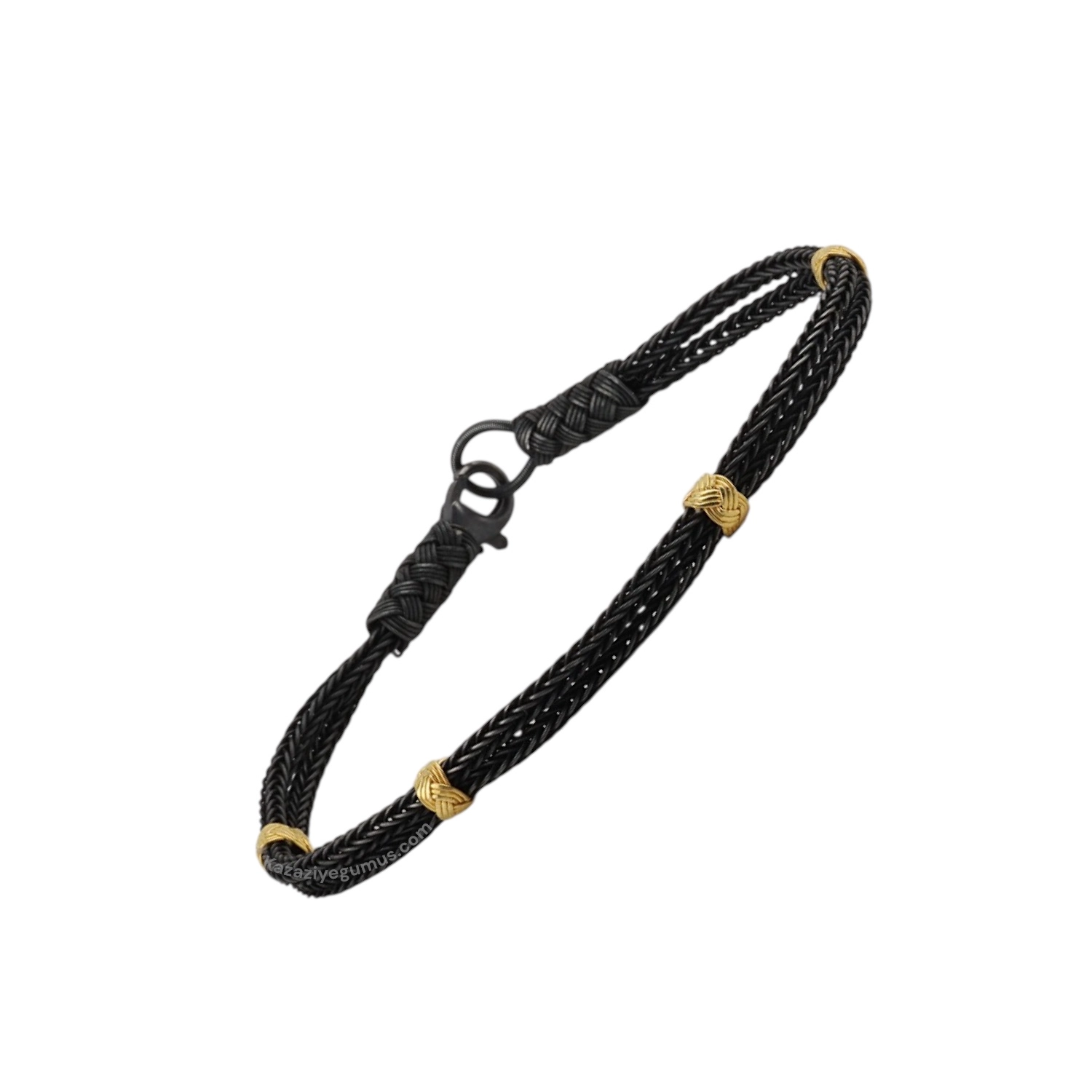 1000 Ayar Kazaziye Bıcırıklı Gümüş Bileklik 