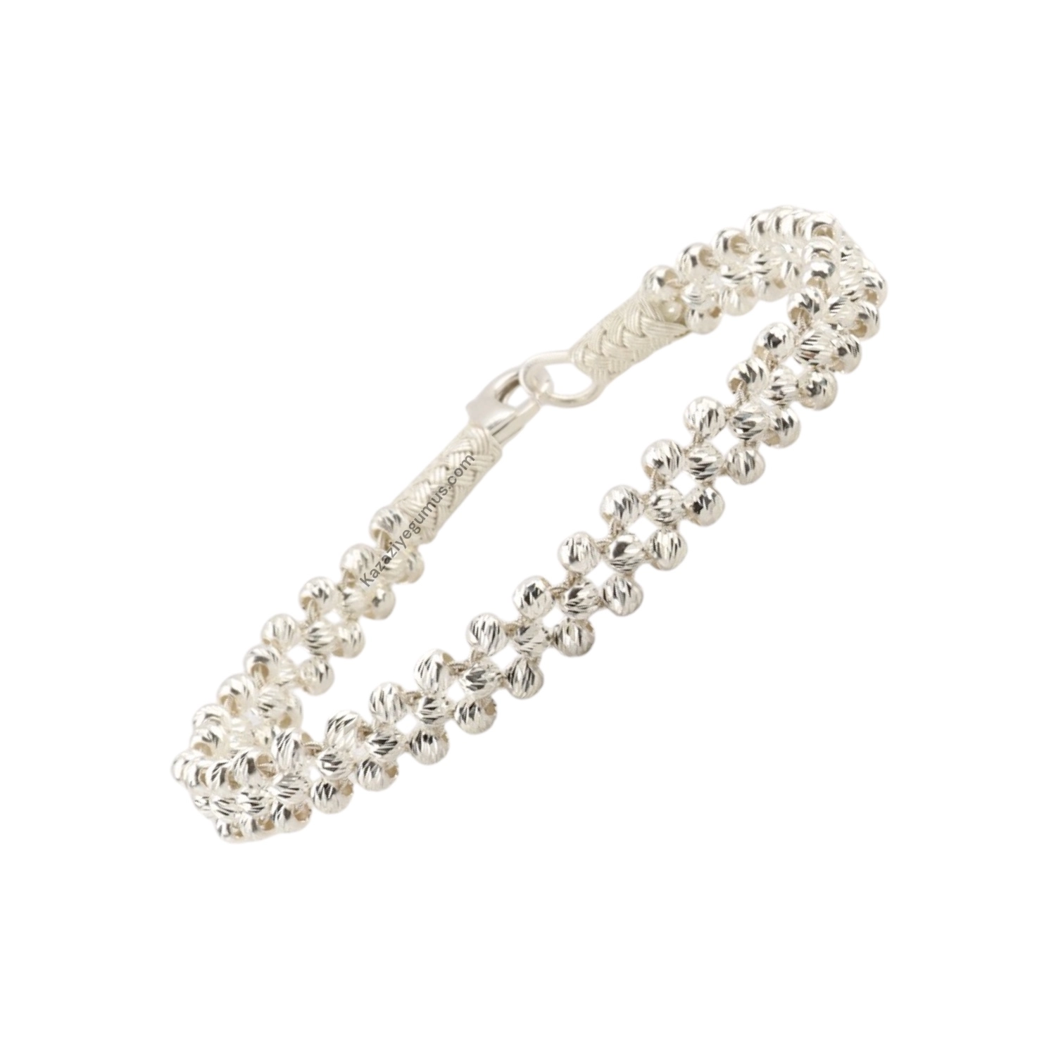 1000 Ayar Kazaziye Dorika Gümüş Bileklik