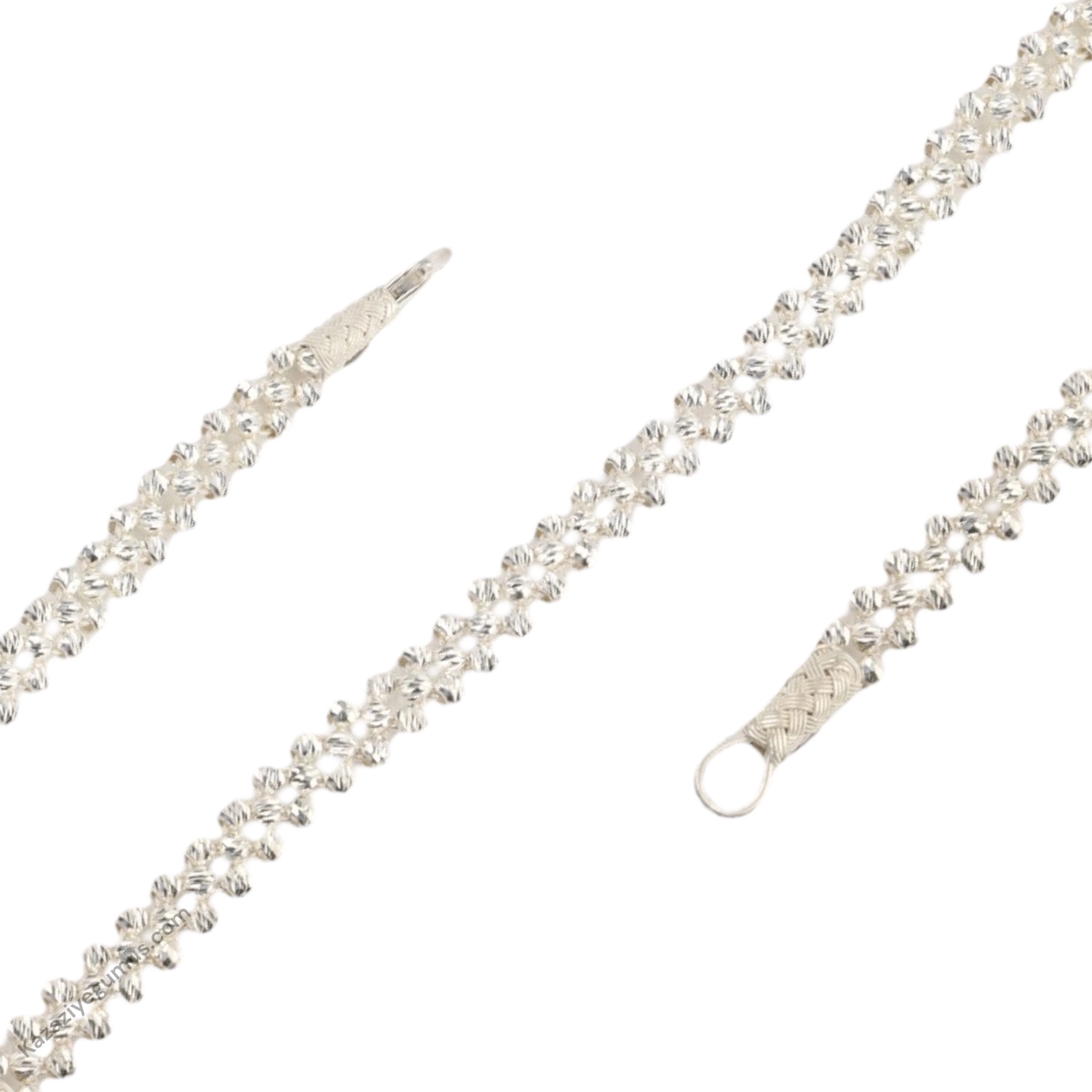 1000 Ayar Kazaziye Dorika Gümüş Bileklik