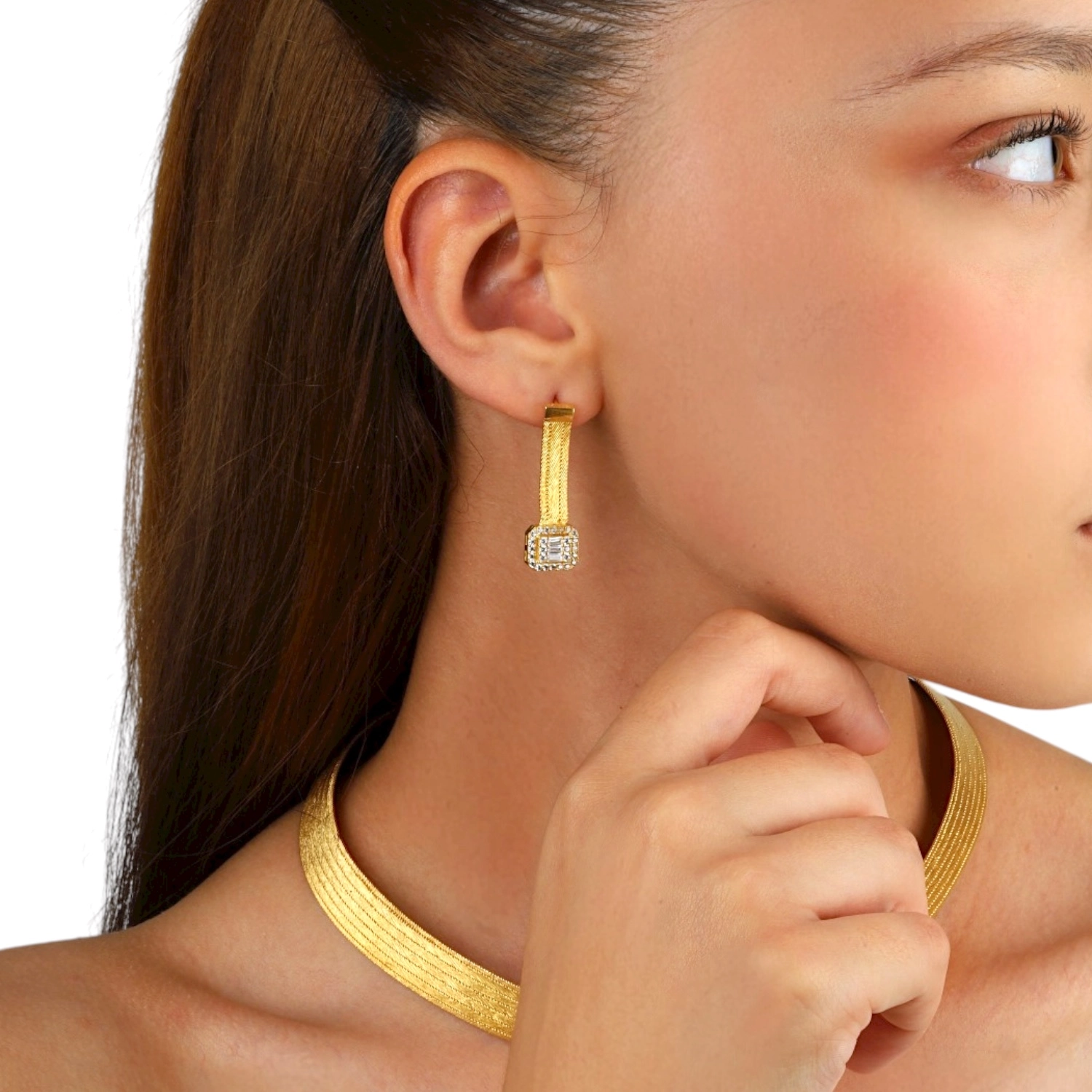 925 Sterling Trabzon Straw Silver Earrings