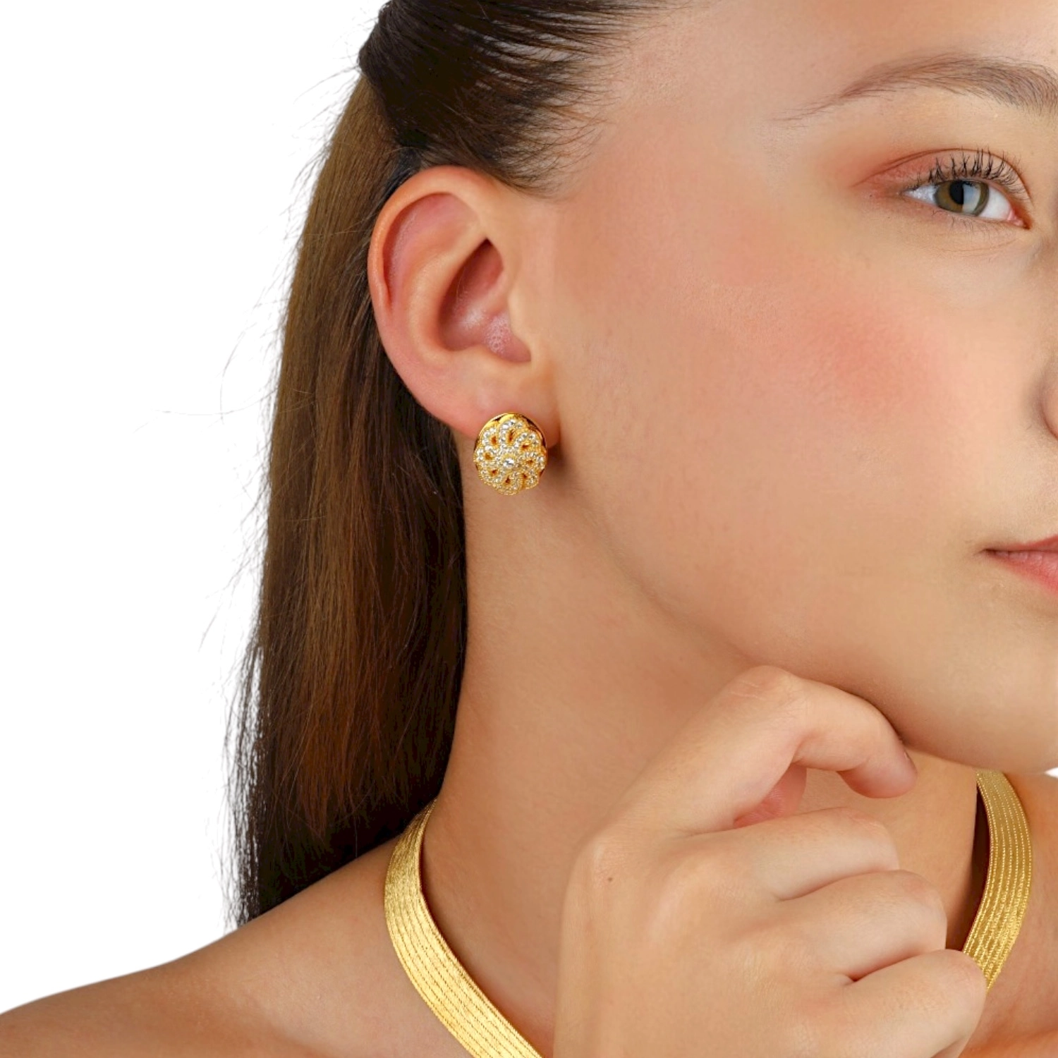 925 Sterling Trabzon Straw Silver Earrings