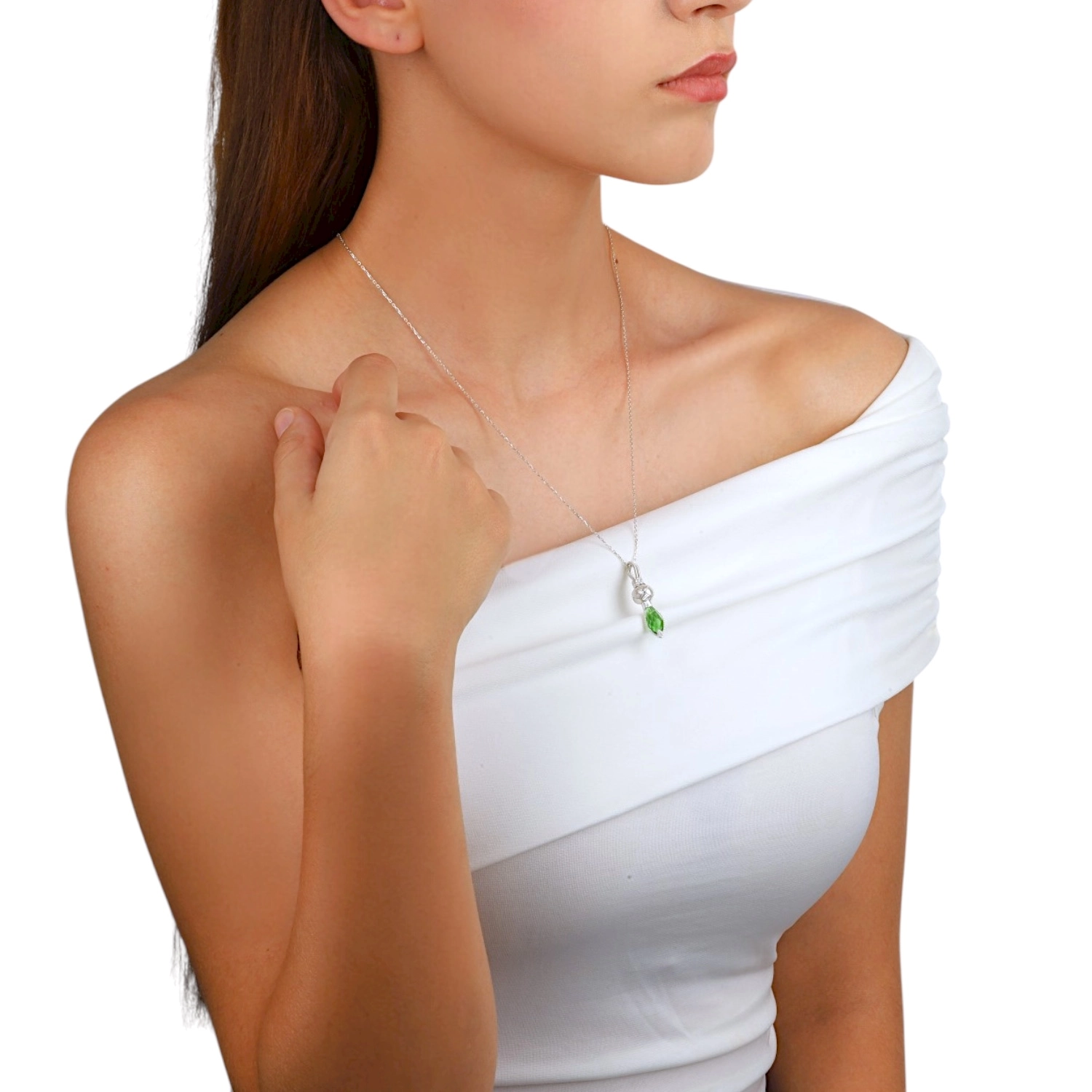 1000K Kazaziye Beaded Sterling Silver Necklace