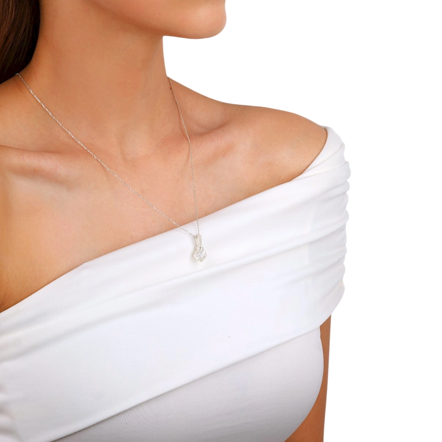 Kazaziye Top Model Women’s Silver Necklace