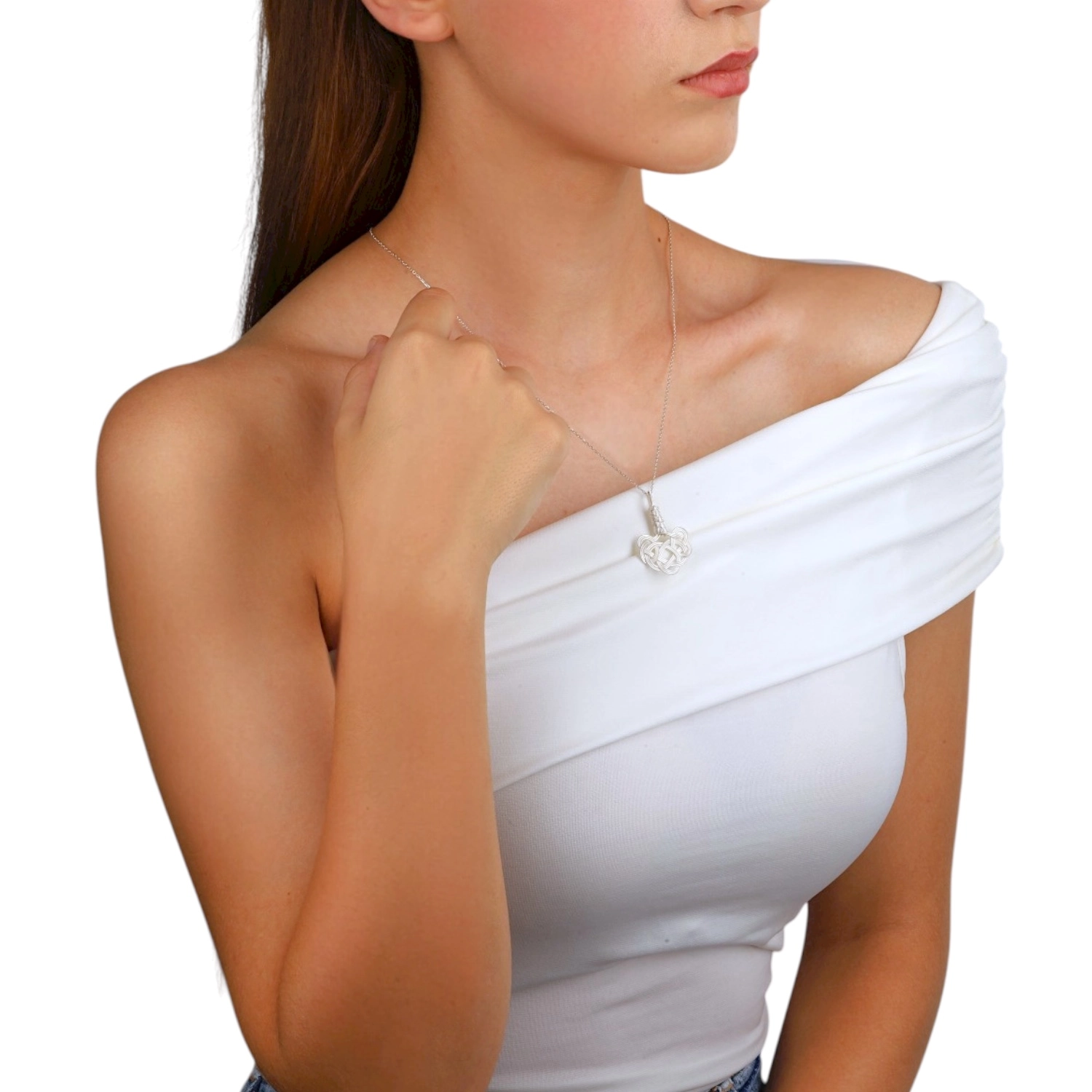 White Kazaziye Necklace