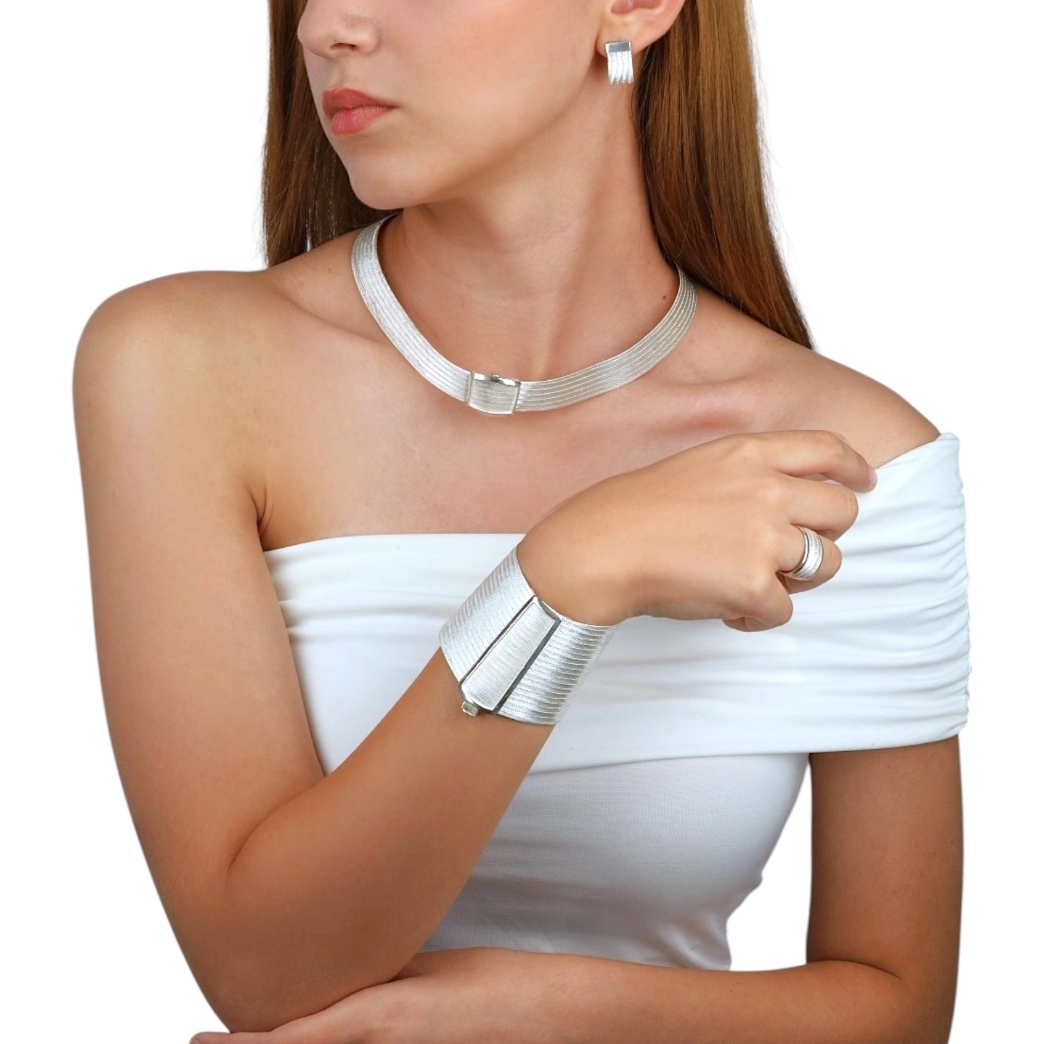 21 Sıra Klasik Trabzon Hasırı Gümüş Bilezik