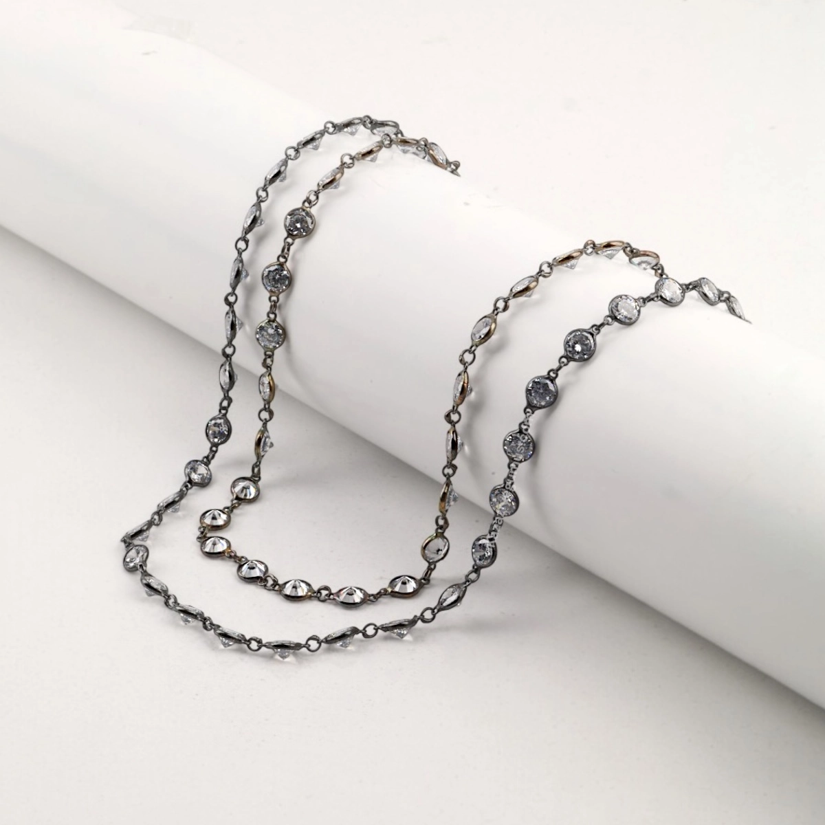 925 Sterling Silver Rose Women’s Chain Necklace