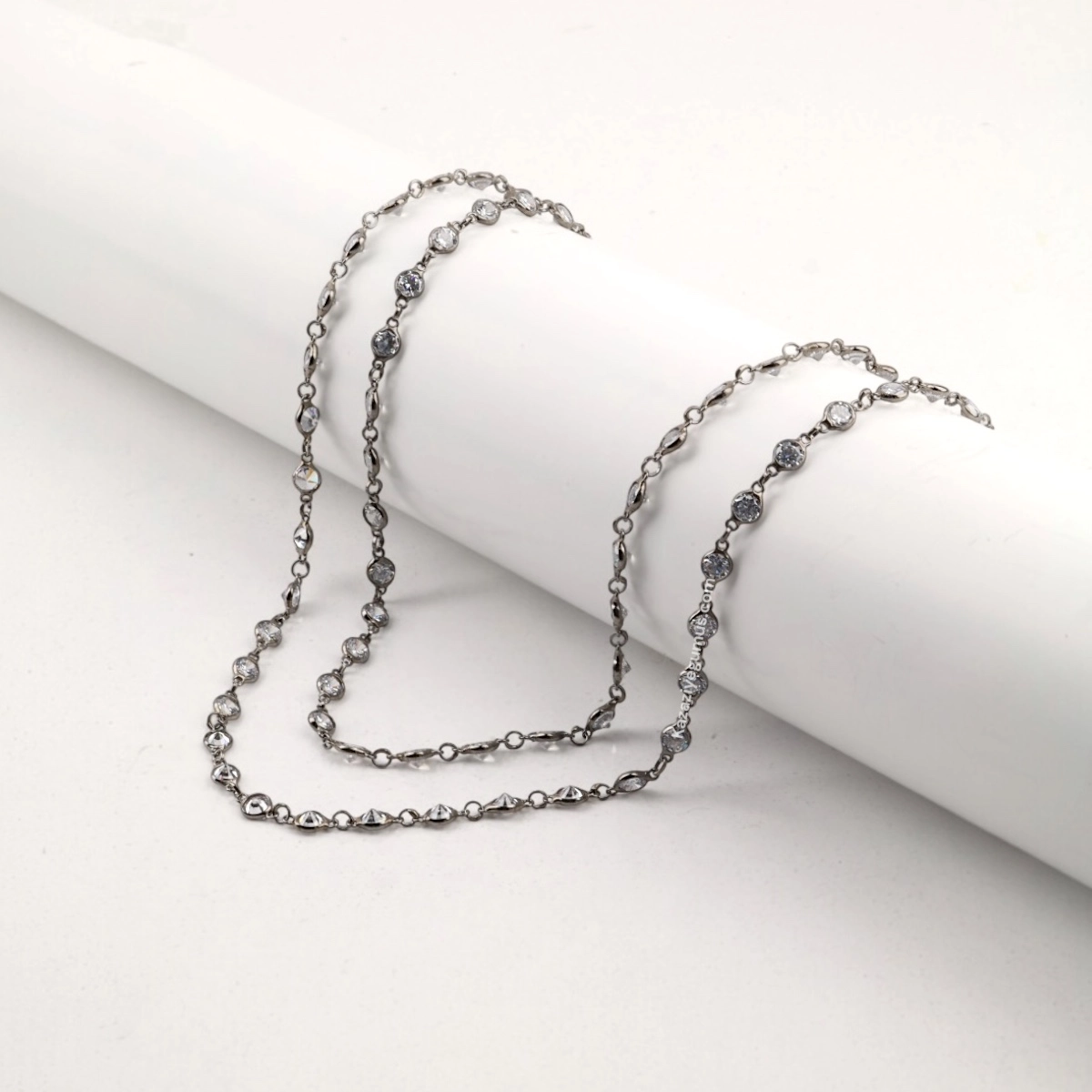 925 Sterling Silver Rose Women’s Chain Necklace