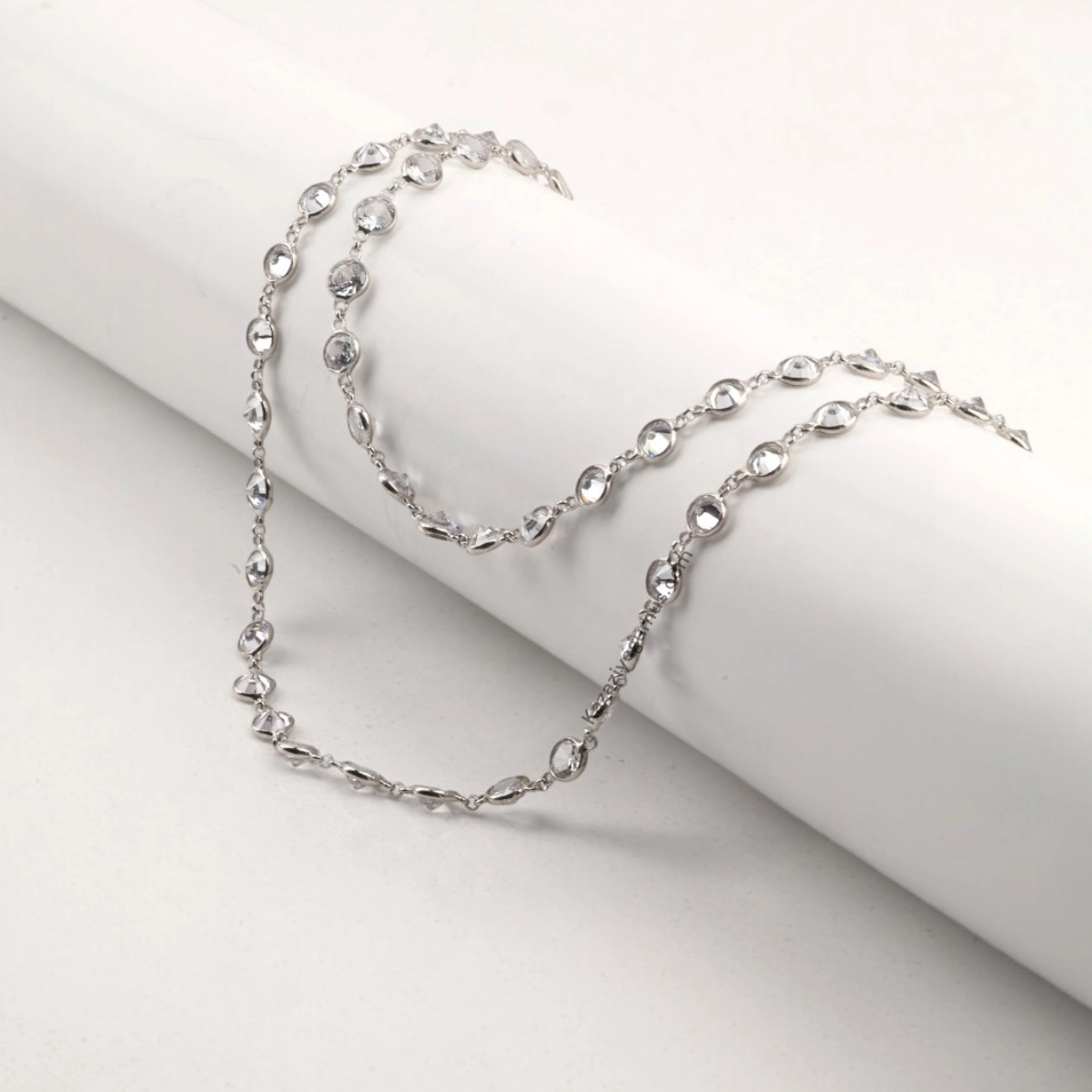 925 Sterling Silver Rose Women’s Chain Necklace