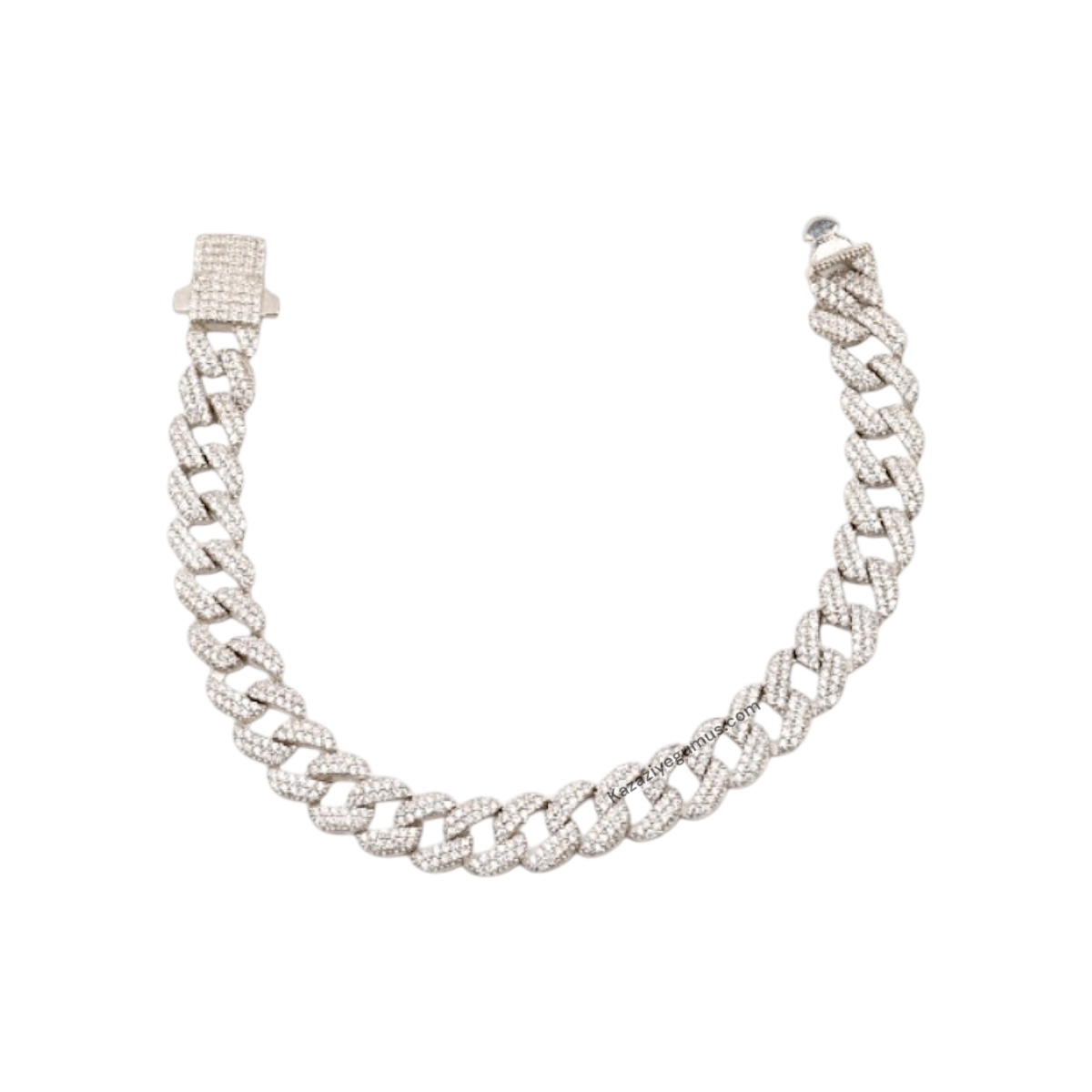 925 Sterling Black Stone Gurmet Bracelet