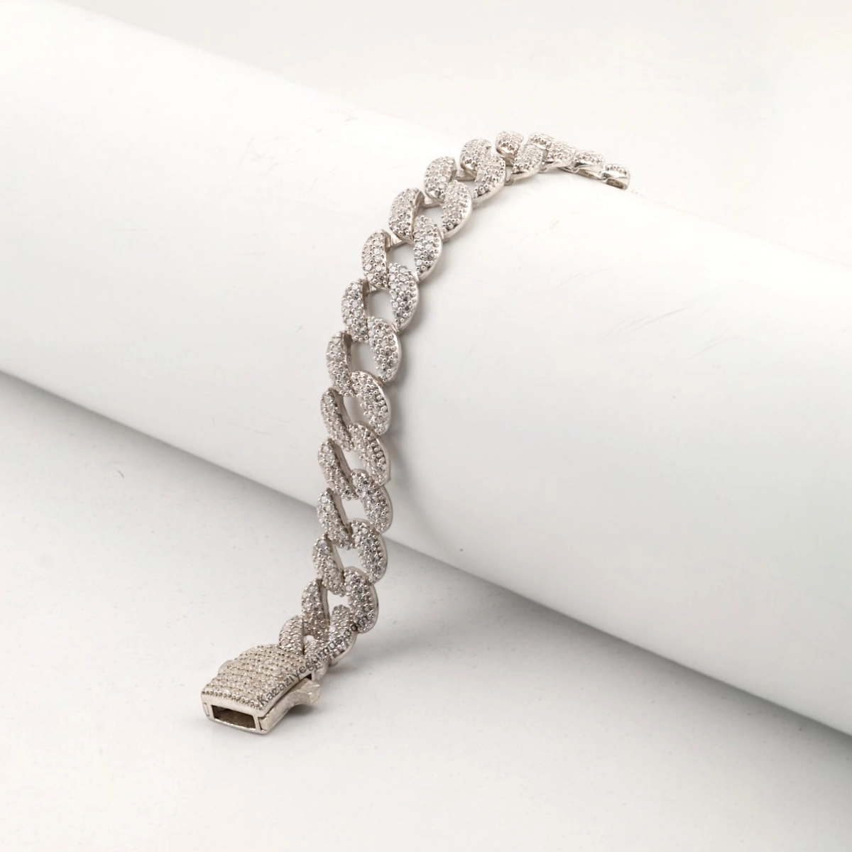 925 Sterling Black Stone Gurmet Bracelet