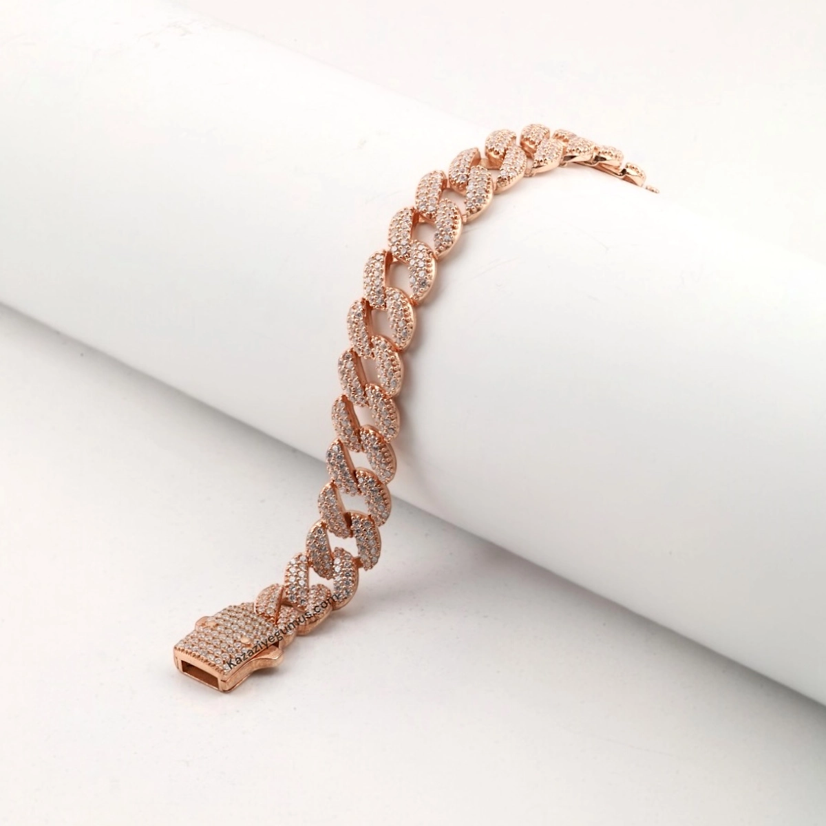 925 Sterling Black Stone Gurmet Bracelet