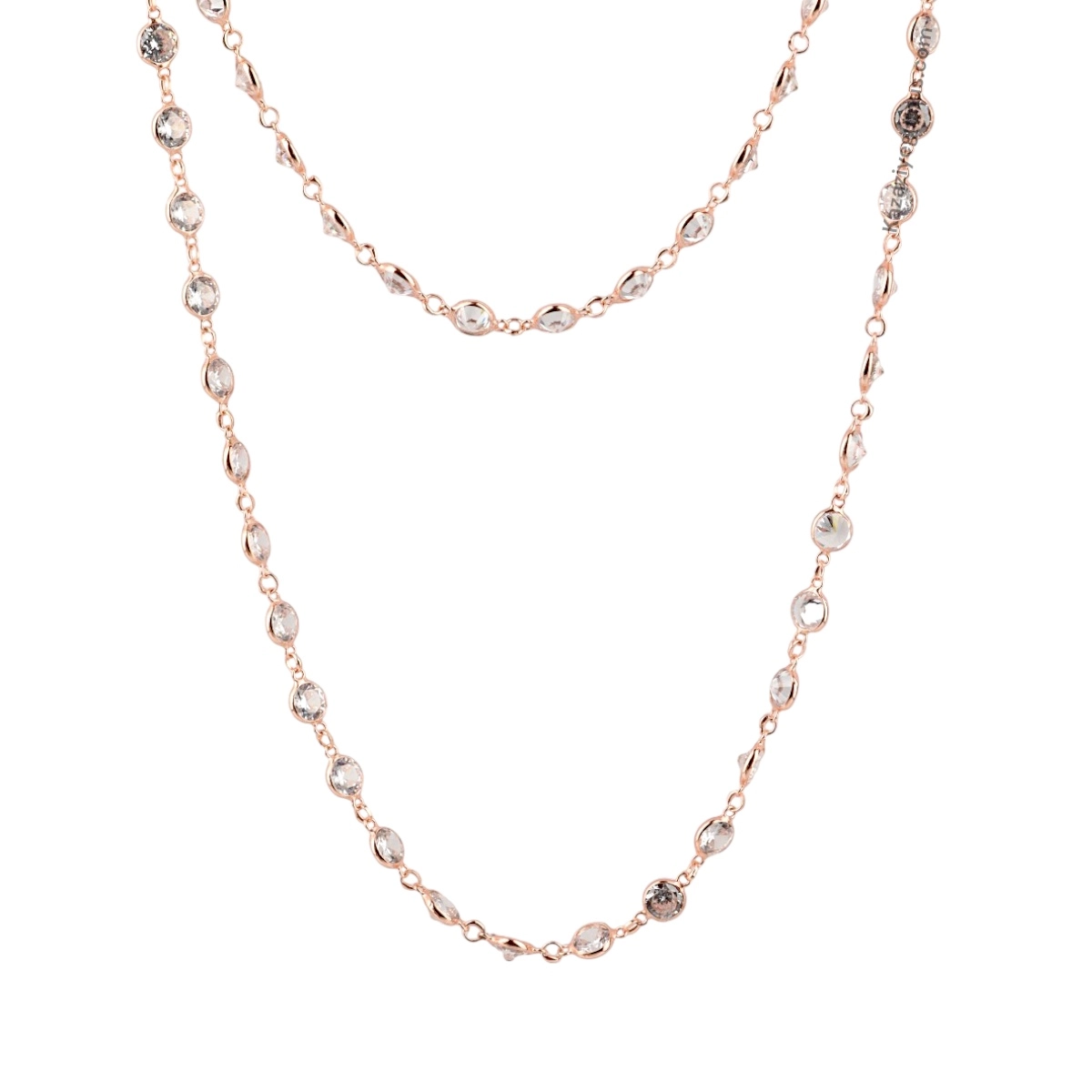 925 Sterling Silver Rose Women’s Chain Necklace