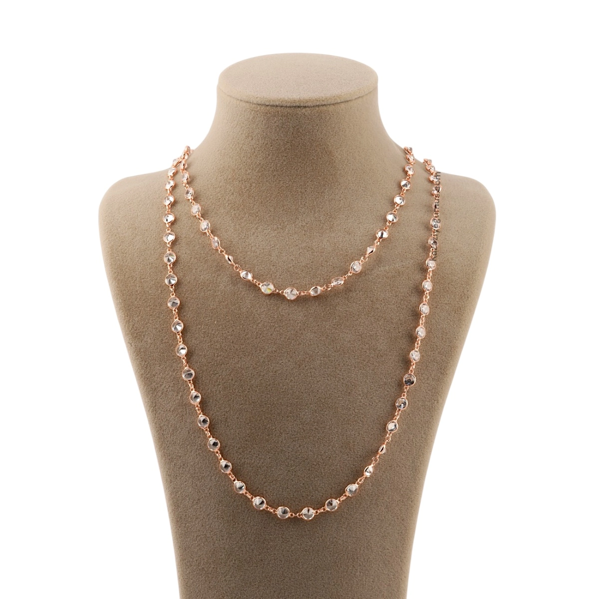 925 Sterling Silver Rose Women’s Chain Necklace