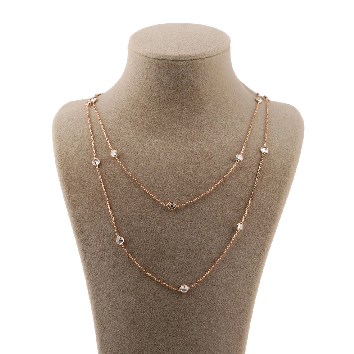 925 Sterling Silver Rose Women’s Chain Necklace