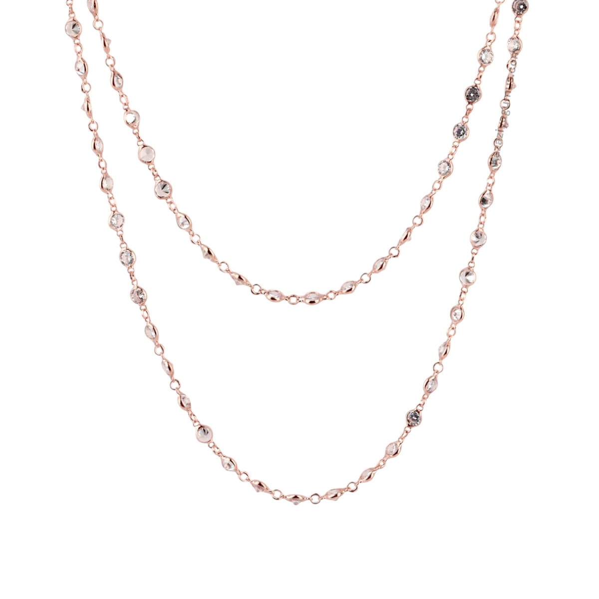 925 Sterling Silver Rose Women’s Chain Necklace
