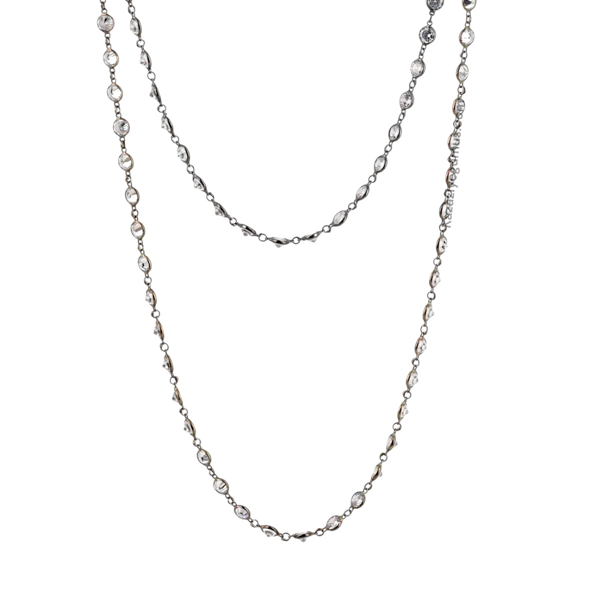 925 Sterling Silver Rose Women’s Chain Necklace