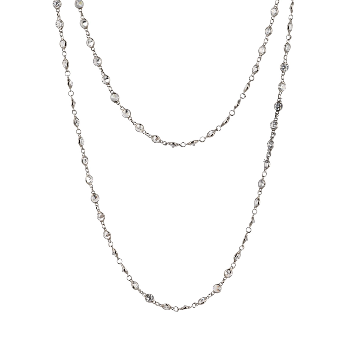925 Sterling Silver Rose Women’s Chain Necklace