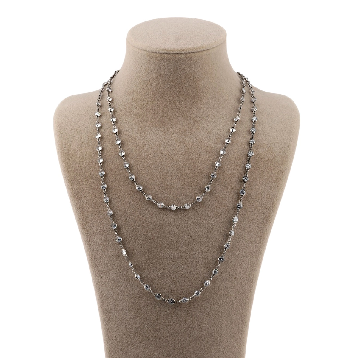 925 Sterling Silver Rose Women’s Chain Necklace
