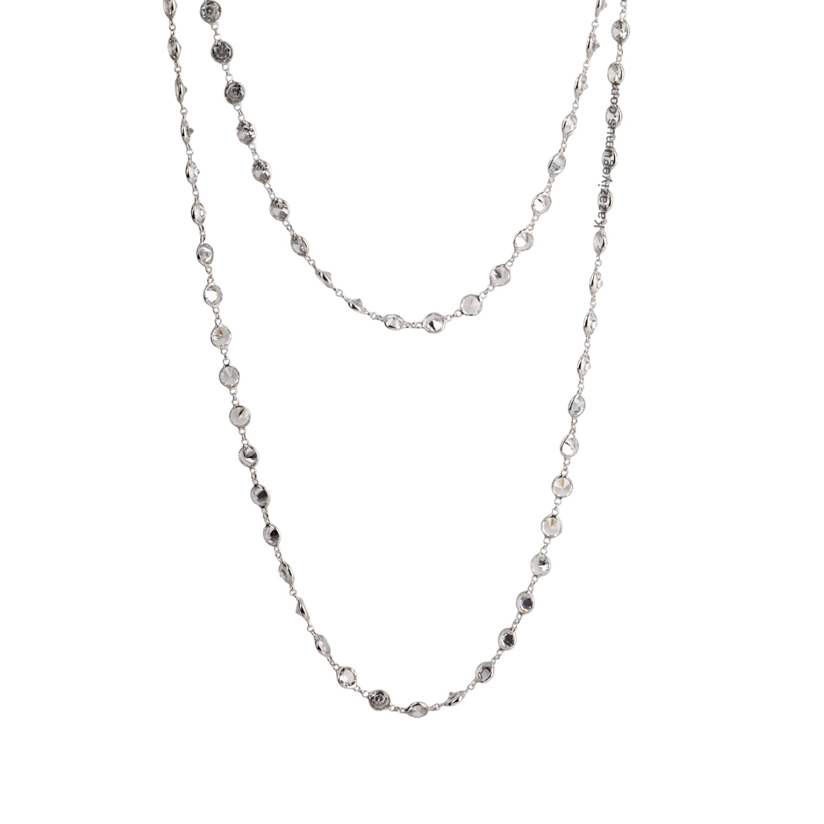 925 Sterling Silver Rose Women’s Chain Necklace