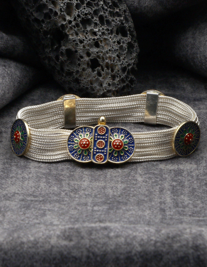 Midyat Straw Silver Bracelet