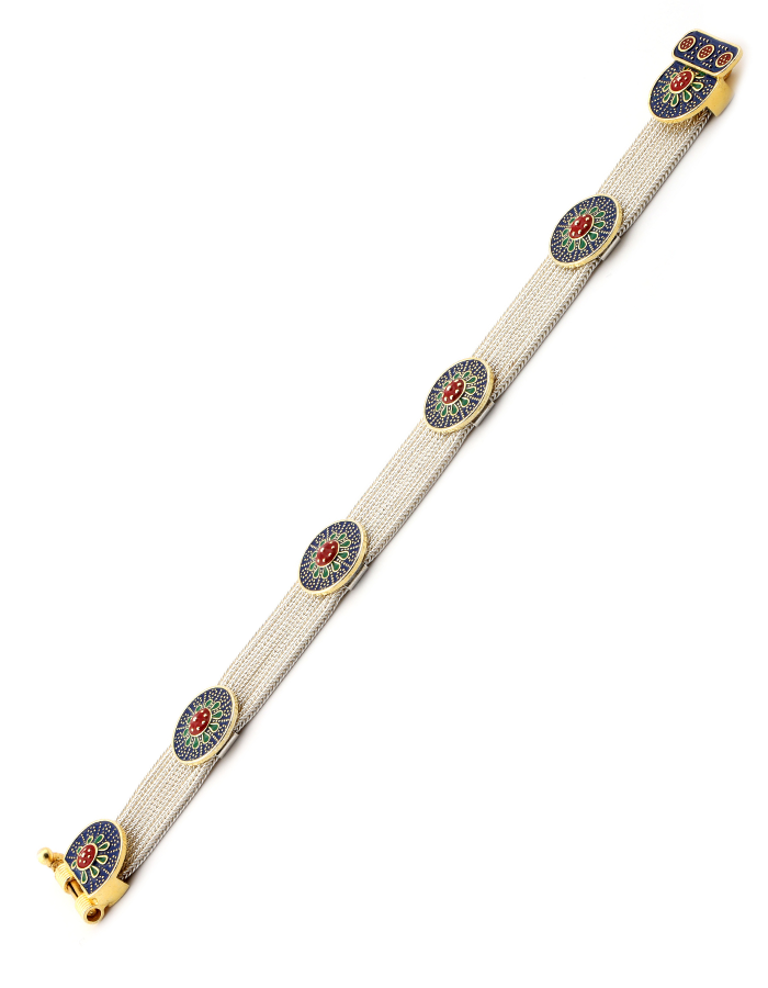 Midyat Straw Silver Bracelet