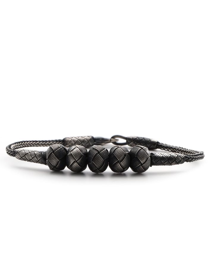 Kazaziye 5 Ball Oxide Bracelet