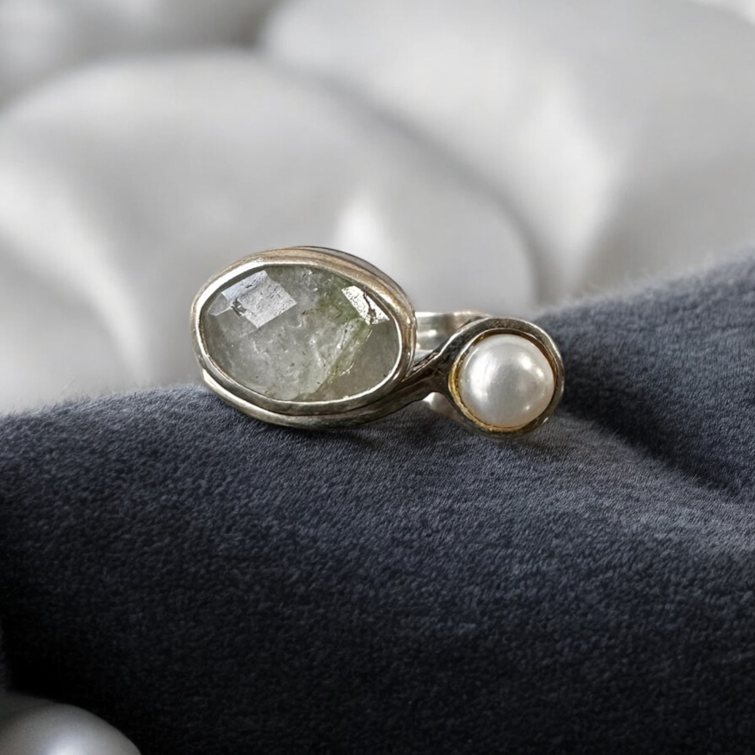 Vintage Labradorit Stone Ring