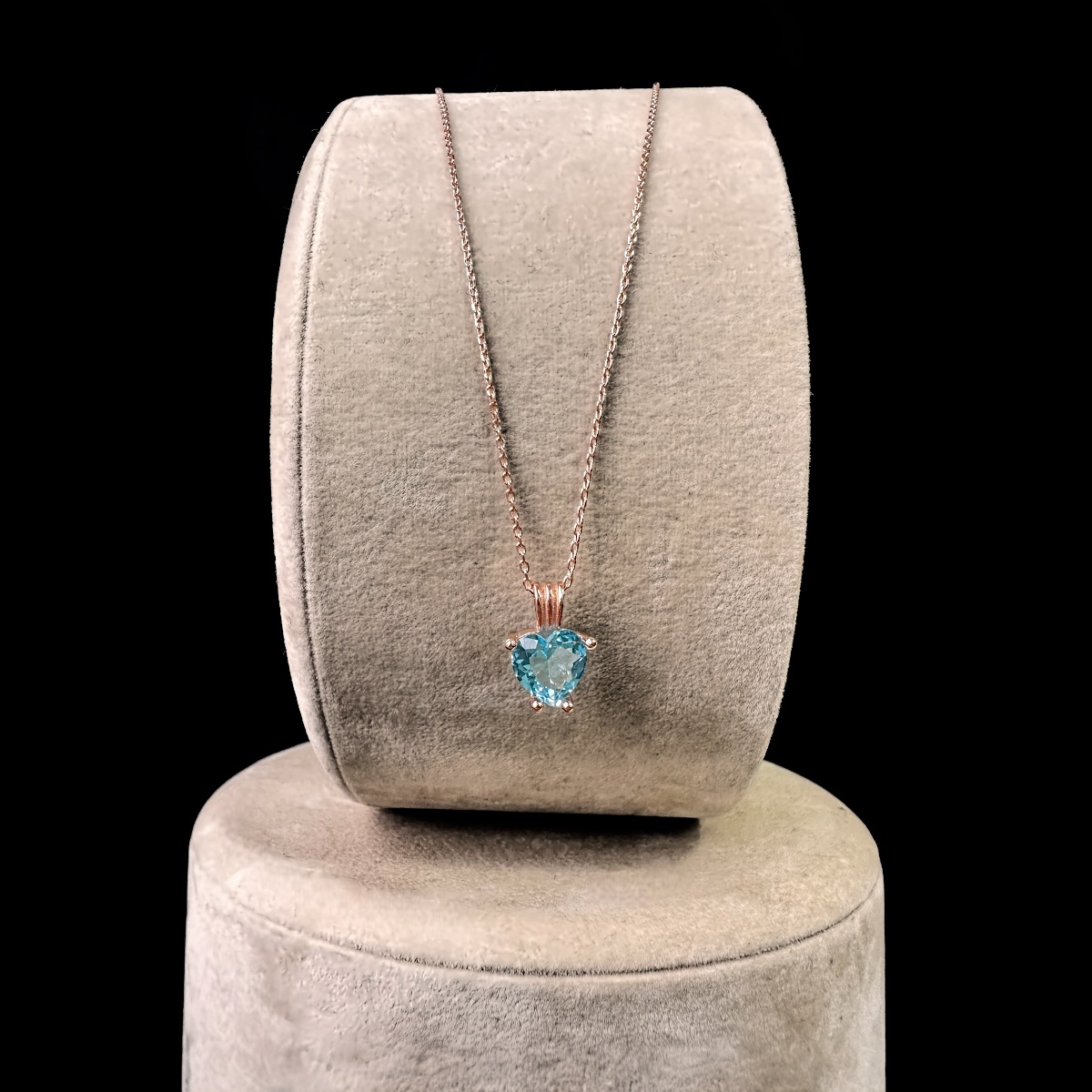 925 Sterling Silver Necklace for Women with Turquoise Stone Heart