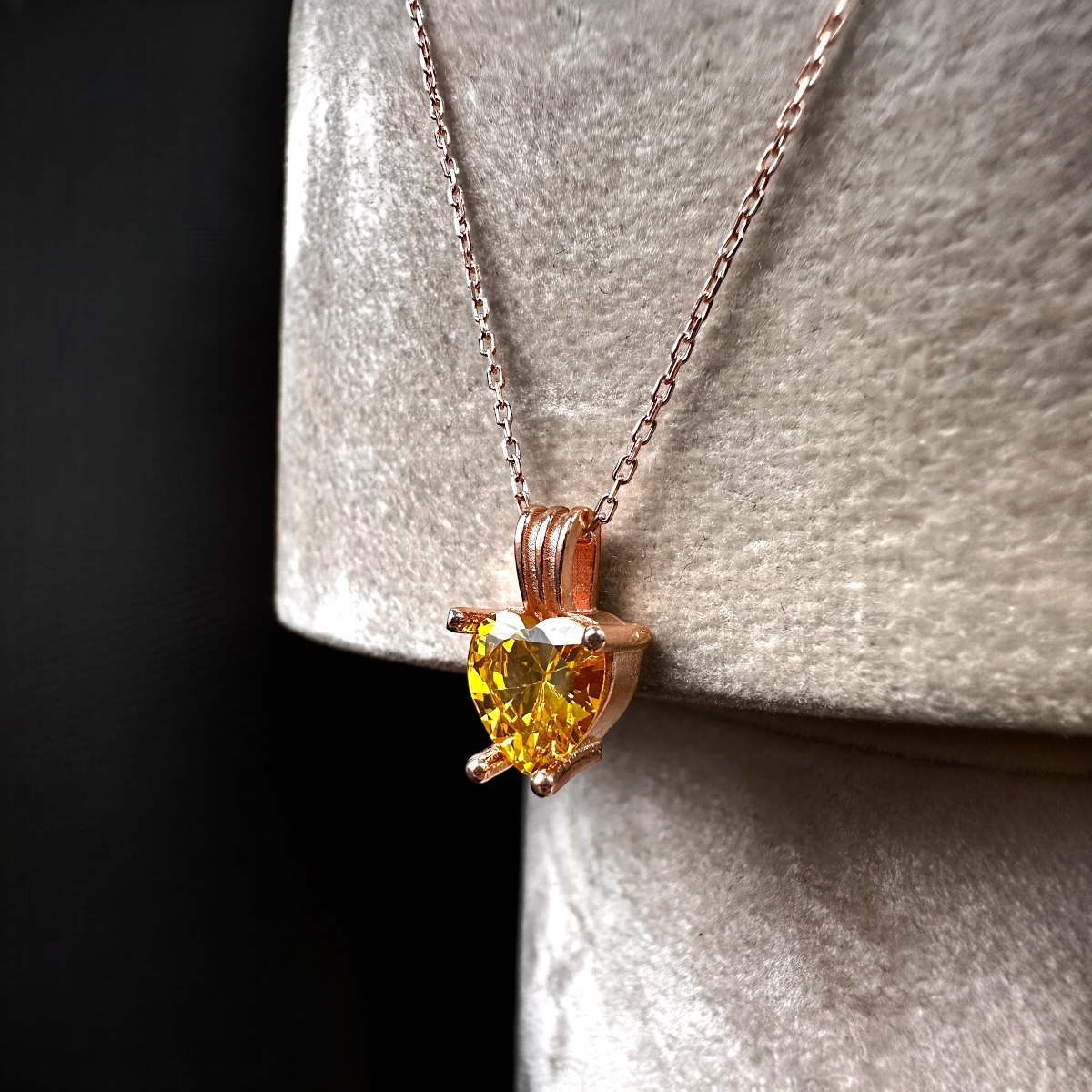 925 Sterling Silver Heart Necklace