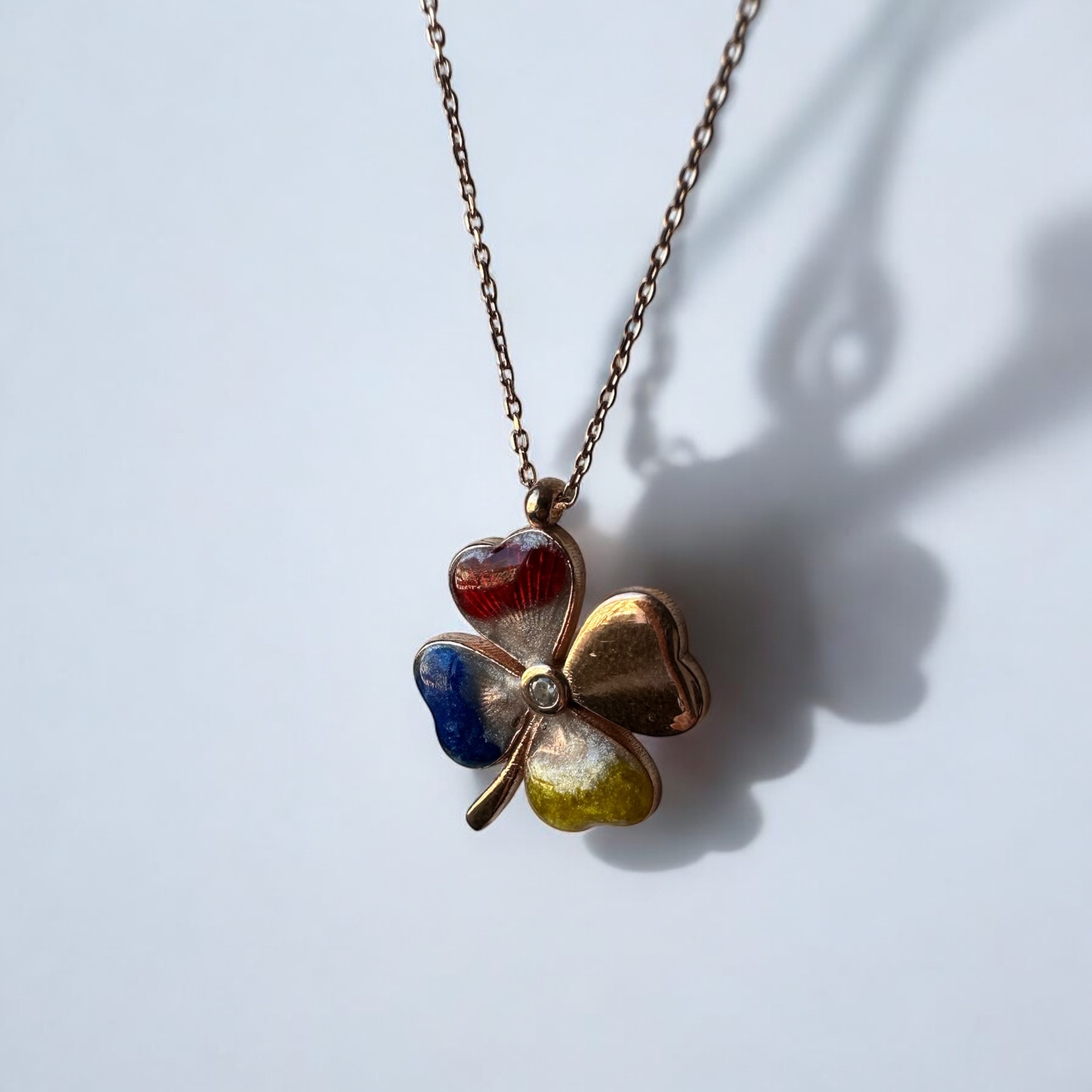 925 Sterling Silver Clover Necklace