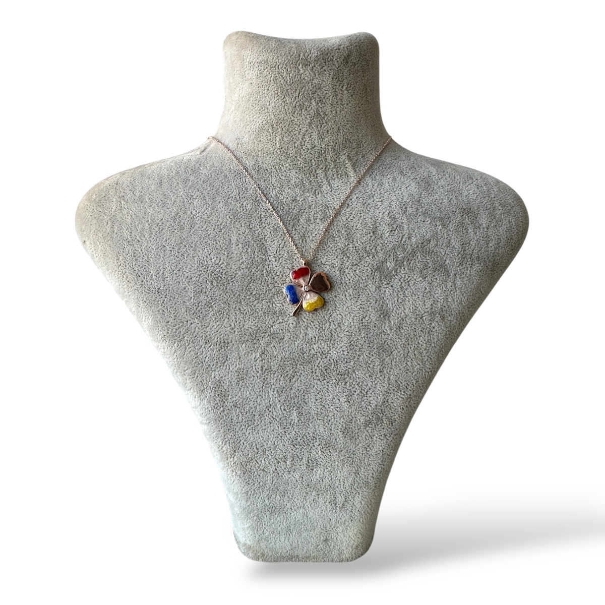 925 Sterling Silver Clover Necklace