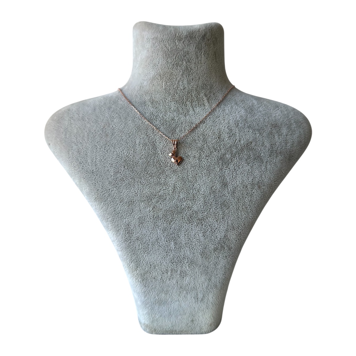 925 Sterling Chubby Heart Necklace