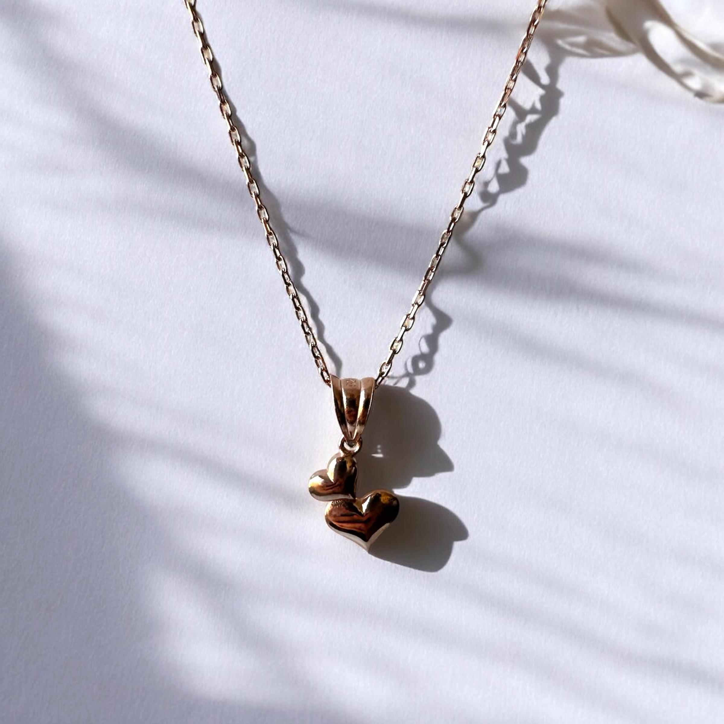 925 K Tombik Heart Silver Necklace