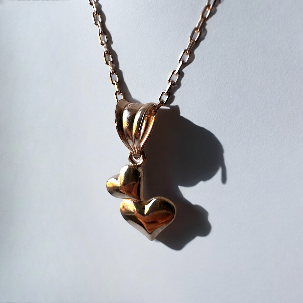 925 Sterling Chubby Heart Necklace