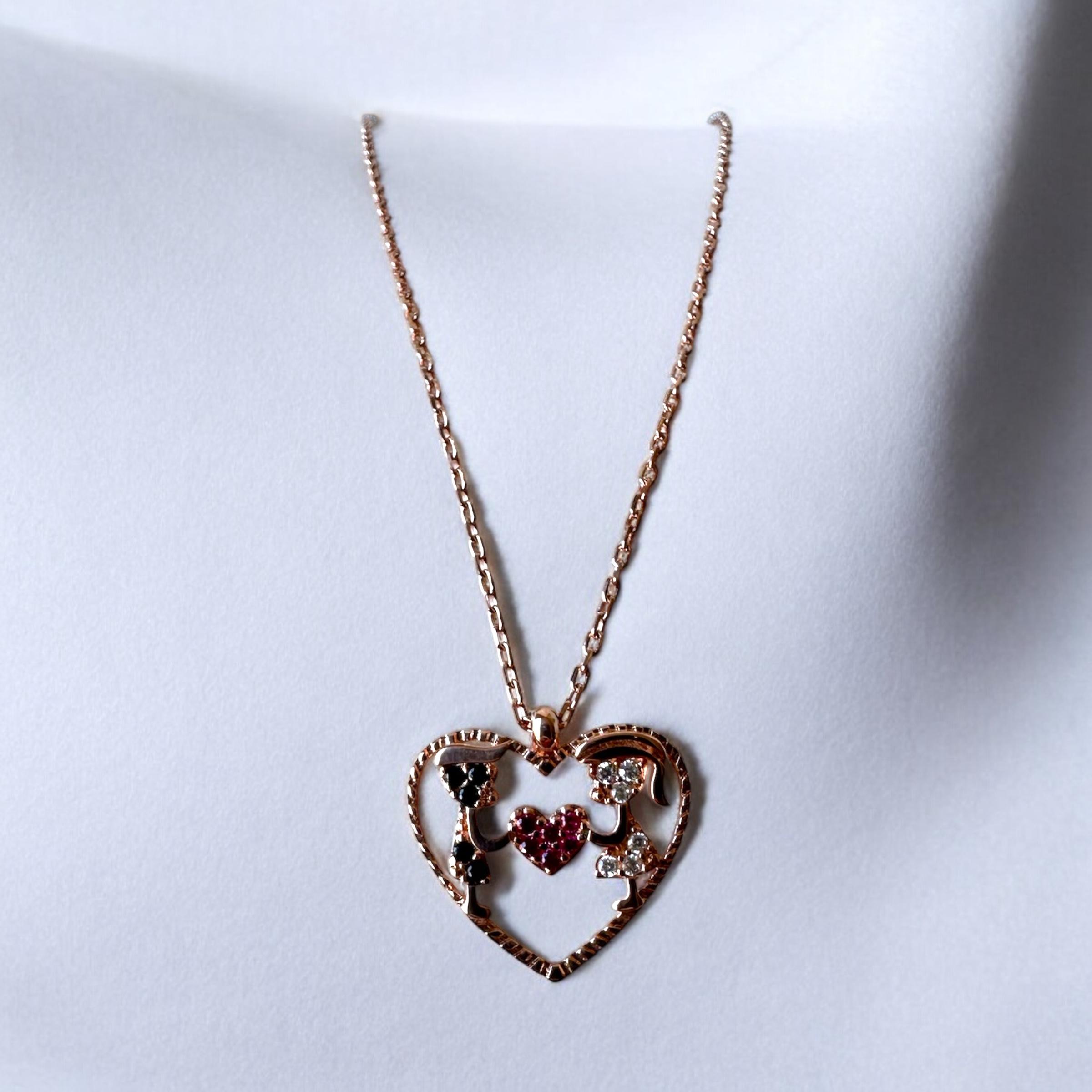 925 Sterling Silver Valentine Necklace