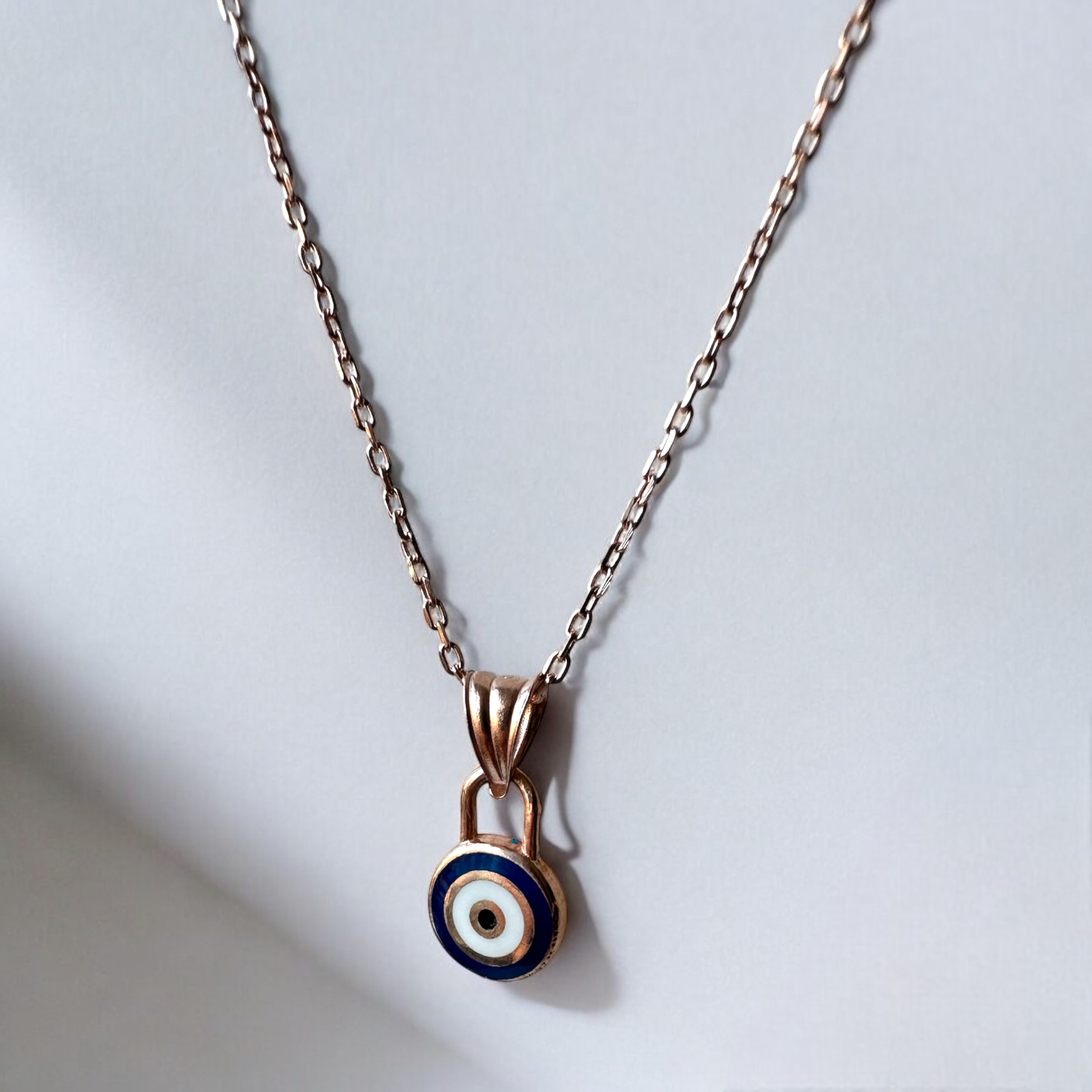 925 Sterling Evil Eye Bead Necklace