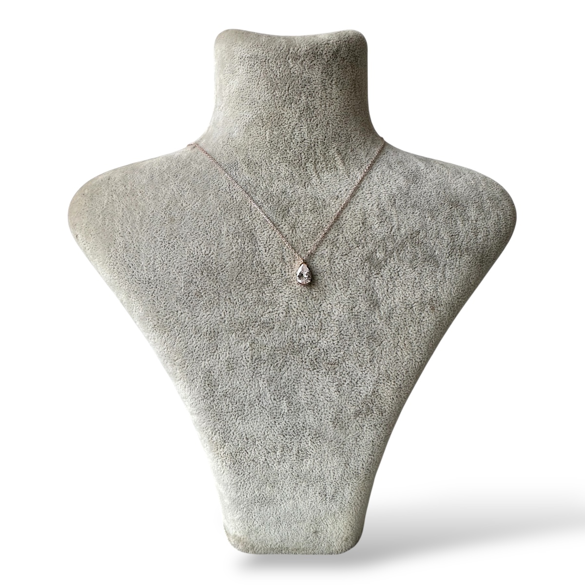 925 Sterling Solitaire Drop Necklace