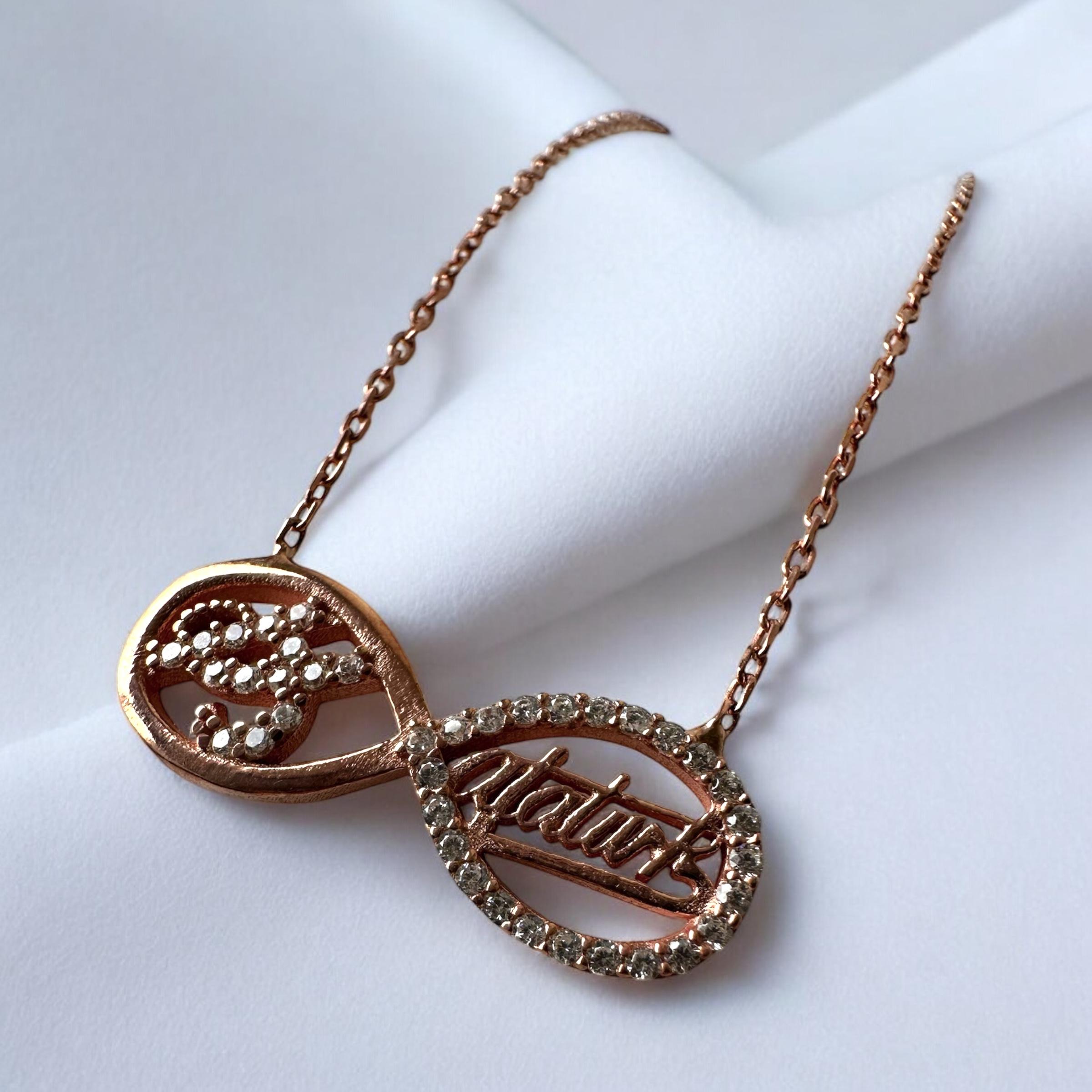 925 K Atatürk İmzalı Infinity Silver Necklace