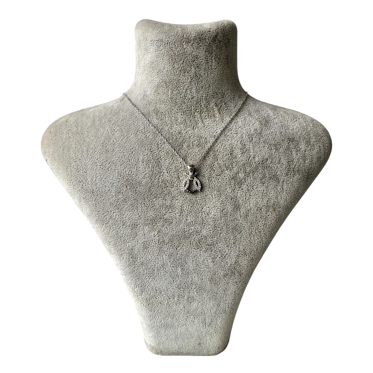 925 Sterling Silver Bee Necklace with Zircon Stone