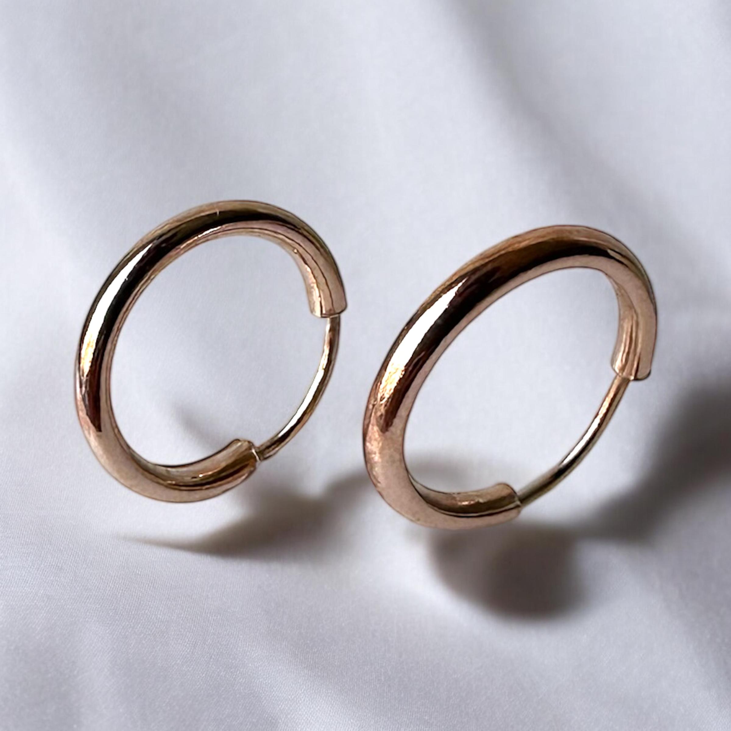 925 Sterling Basic Hoop Silver Earrings