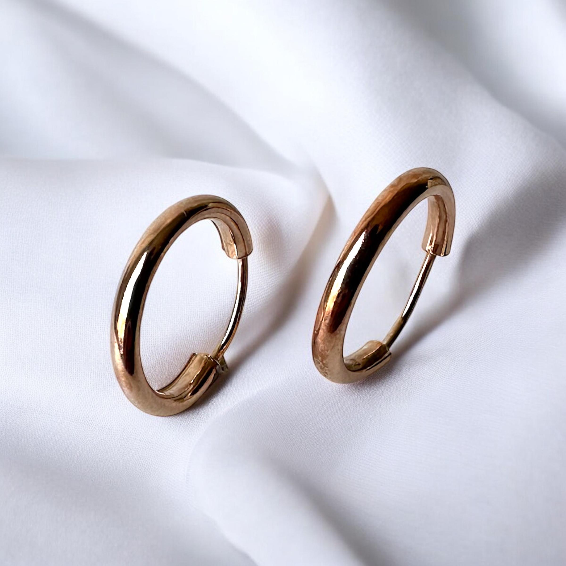 925 K Basic Hoop Silver Earrings