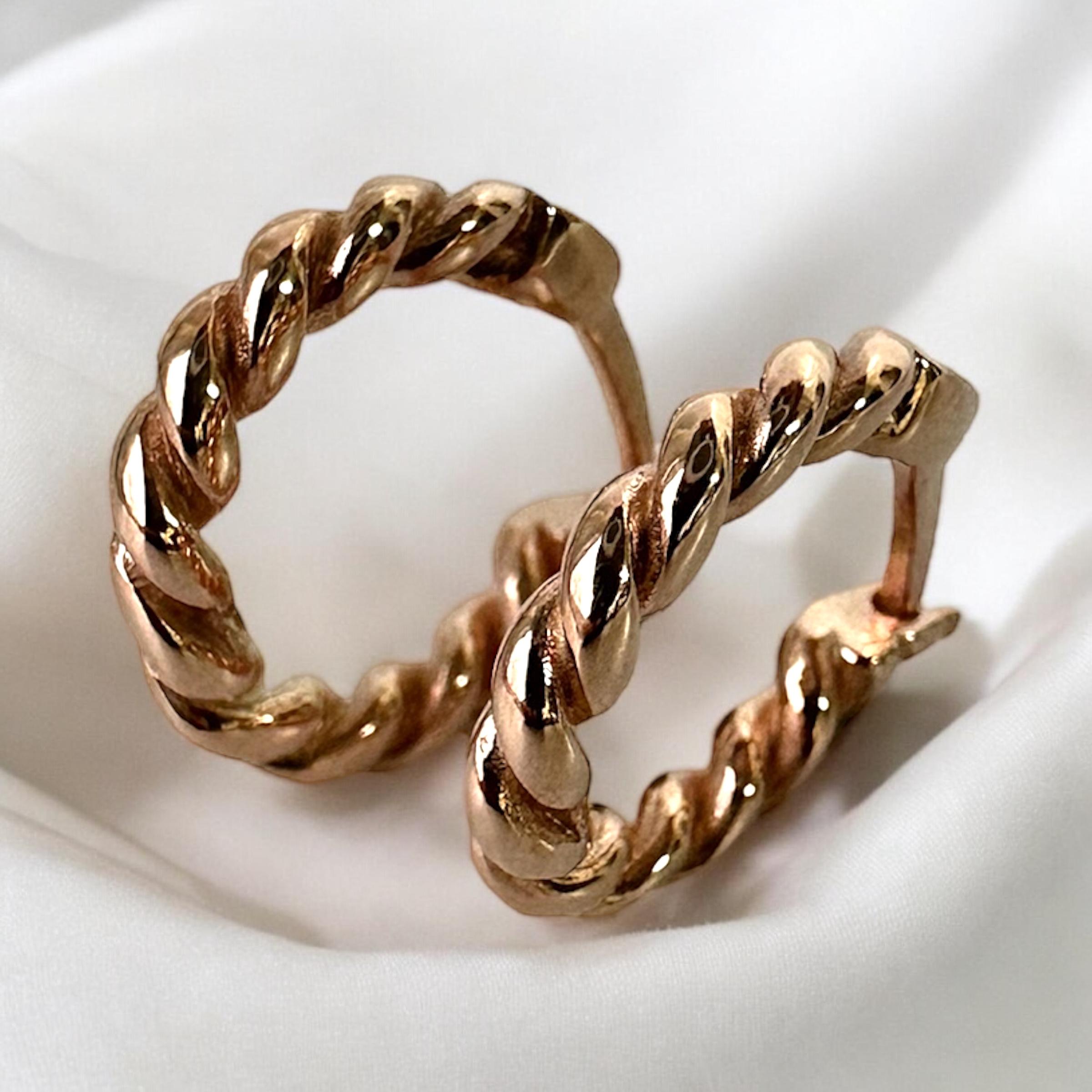 925 Sterling Silver Spiral Hoop Earrings