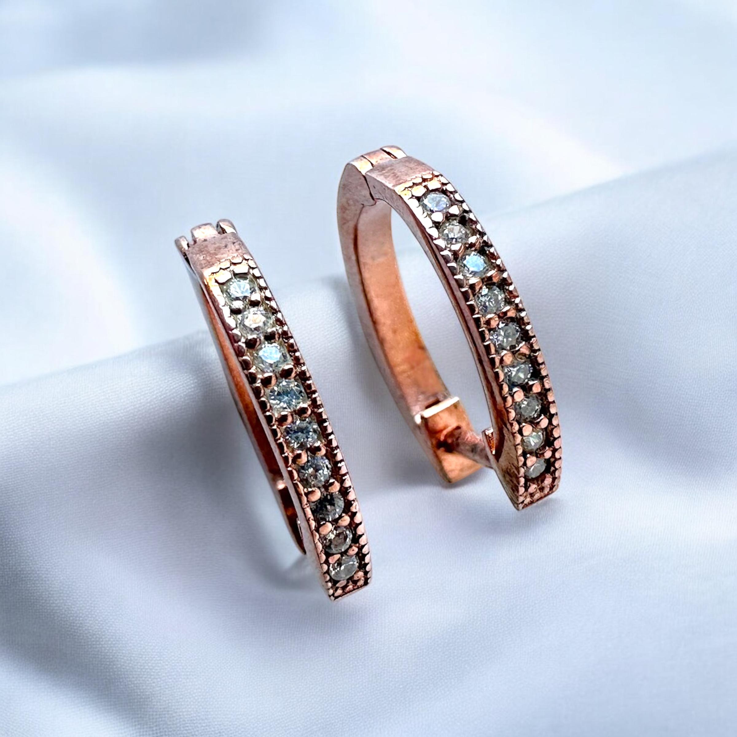 925 Sterling Zircon Silver Women’s Earrings