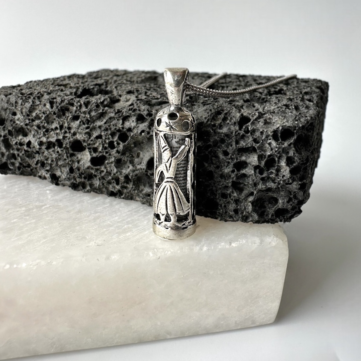925 Sterling Silver Whirling Dervish Cevsen Necklace